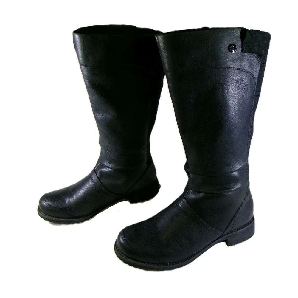 The‎ North Face Womens 8.5 Winter Boots Black Primaloft Insulated Tall Leather